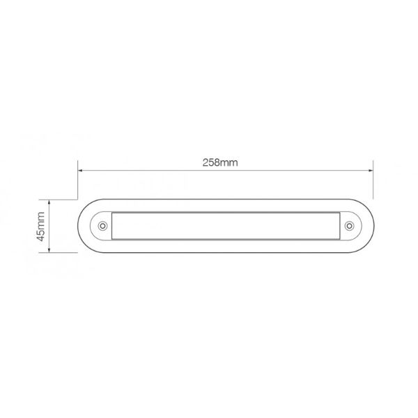 LED Autolamps 235C1B 235 Series Single Chrome Surface MOUNTING BRACKET