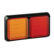 LED Autolamps 80 Series Double 12/24V Square LED Rear Combination Light | 187mm - [80BARME]