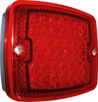 LITE-wire/Perei 1200 Series LED 137mm Square Rear Fog Lamp | 6.3mm Tab | 24V - [RF1200LED-24V]