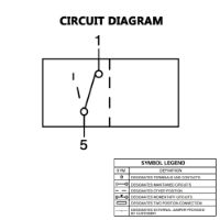 SWF Style Rocker Switch Base | 12/24V | ON/OFF | SP | No Illumination | Pack of 1 - [444000]