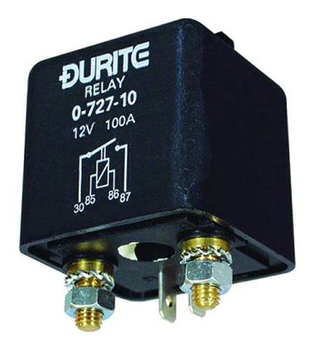 Durite Extra Heavy Duty MINI Make or Break Relay (4-Pin) | 12V | 100A - [0-727-10]