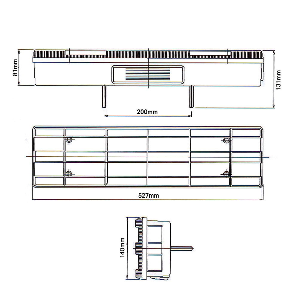 Truck-Lite/Signal-Stat THQ/15/50 RIGHT Rear Lamp w/ Number Plate [7-WAY DIN] // MERCEDES