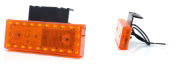 WAS W202 LED Side (Amber) Marker Light (Reflex) w/ Bracket | 119mm | Fly Lead + Superseal - [1415SS]