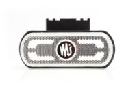 WAS W240 LED Front (White) Marker Light (Reflex) w/ Bracket | 134mm | Fly Lead | WAS LOGO - [1600]