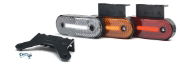 WAS W174 LED Marker Lights (Reflex) w/ Bracket | 116mm