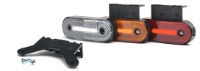 WAS W174 LED Marker Lights (Reflex) w/ Bracket | 116mm