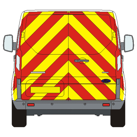 DBG Ford Transit Custom (2013 - Present) Low Roof - Full Chevron Kit