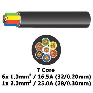 DBG 7 Core Thin Wall Automotive Cable - [540.4702HT/100B]