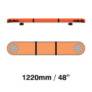 LAP Electrical LB482WA CLASSIC TITAN 1220mm AMBER/AMBER 2 Module LED Lightbar R65 12/24V