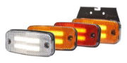 WAS W158 LED Marker Lights (Reflex) w/ Bracket | 115mm