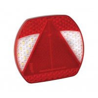 LED Autolamps EU195 Series 12/24V LED Rear Combination Lights w/ Triangle Reflex | 197mm