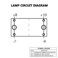 Carling V-Series Rocker Switch Base | 12V | Momentary (ON)/OFF | SP | 2xLED Green/Amber (L/L) | Pack of 1 - [273.269]