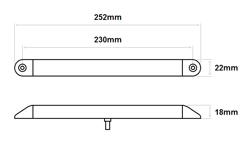 PROPLAST PRO-CAN XL LED Indicator Lamp | Fly Lead | 12V [40-026-521]