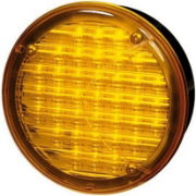 Hella 964 169 Series 24V Round LED Indicator Light | Left/Right | 122mm | Fly Lead - [2BA 964 169-311]