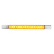 LED Autolamps 285 Series 12V Slim-line LED Front Indicator Light | 285mm | Chrome | Fly Lead - [285CAT12]