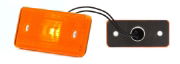 WAS W17D LED Side (Amber) Marker Light (Reflex) | 116mm | Fly Lead - [101P]