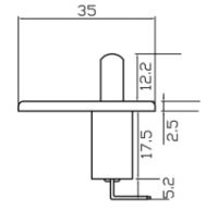 Door Courtesy Switch | Rubber Gasket | 12V | Pack of 1 - [270.168]