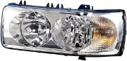 Hella 1LJ 247 046-051 LH BULB HEADLIGHT with Leveller 24V // DAF CF / LF / XF