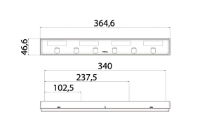 Vignal BL15 LED RH Rear Barlight Work Light (DT4) 24V - 165030