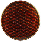 LED Autolamps 82 Series 12V Round LED Rear Indicator Light | Amber Lens | 80mm | Fly Lead - [82AB]