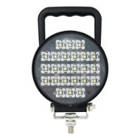 DBG 24-LED Round Work Light w/ Handle & Switch | Flood Beam | 1920lm | Fly Lead | Pack of 1 - [711.034]