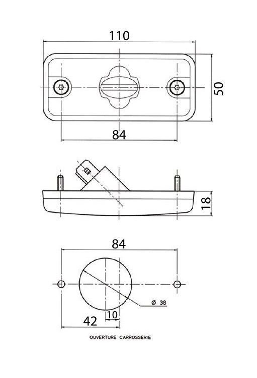 Vignal FPL93 Series Front Marker Light w/ Reflex | JPT [193200] - DAF RENAULT