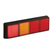 LED Autolamps 100 Series Quad 12/24V Square LED Rear Combination Light | 430mm - [100BFARRME]