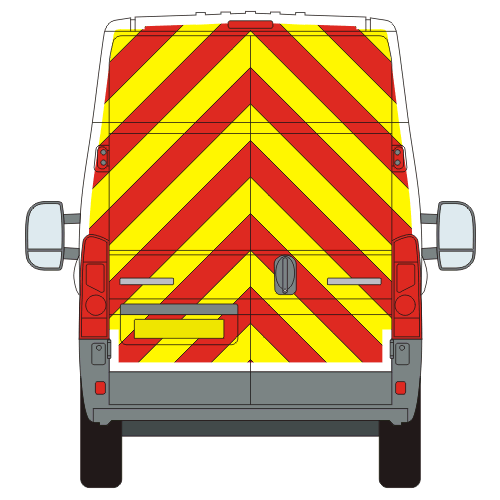 Citroen Relay (2006 - Present) - BACK - Full Chevron Kit - High Roof