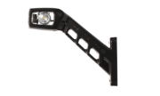 WAS W48 Series LED LEFT End-Outline Marker Light w/ Side - 60° Stalk Vertical Mount | Fly Lead [238L]