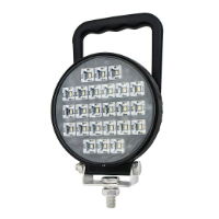 DBG 24-LED Round Work Light w/ Handle & Switch | Flood Beam | 1920lm | Fly Lead | Pack of 1 - [711.034]