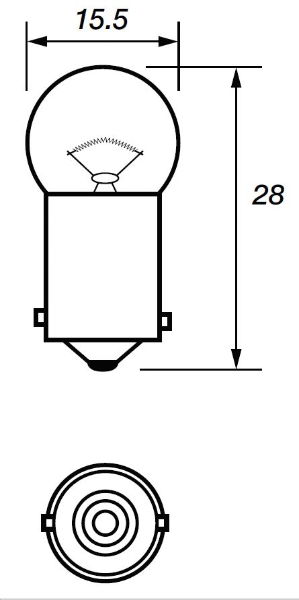227 Halogen Bayonet Bulb BA9s (MCC) | 24V | 5W | Pack of 10 - [100.227]
