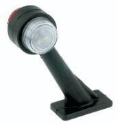 Britax L427 Series LED LEFT/RIGHT End-Outline Marker Light - 60° Stalk | Fly Lead | 24V [L427.200.L24V]