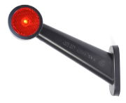 WAS W21.3RR LH LED End-Outline Marker w/ Reflex | 60° Stalk | 6 Screw Mount | Fly Lead [633L]