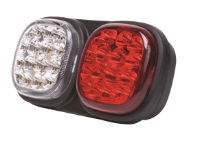 ECCO/Britax L12.03.LDV DOUBLE 112mm Square LED Combination Lamp [Fly Lead]