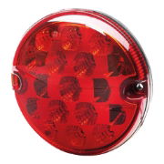 DBG Valueline 95 Round LED Signal Light | 95mm | Fly Lead | Stop/Tail | Red - [386.000]