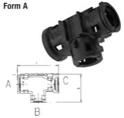 Schlemmer T-Manifold (Form A) Conduit Connectors