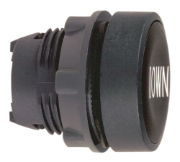 Schneider Harmony XB5 Flush Push Button | Spring Return | Black | 'DOWN' | Pack of 1 - [ZA2BA344]