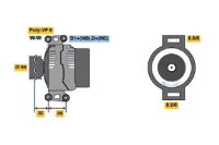 Bosch Exchange Alternator 0 986 043 900