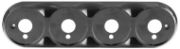 LED Autolamps 82 Series QUAD Lamp BLACK Surface Mount Bracket - [82B4B]