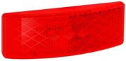 LED Autolamps EU38 Series 12/24V LED Rear Marker Light w/ Reflex | Red | Fly Lead - [EU38RM]