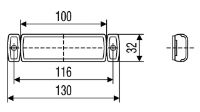 Hella 2TM 008 645-061 LED REAR MARKER Light (Fly Lead) 24V