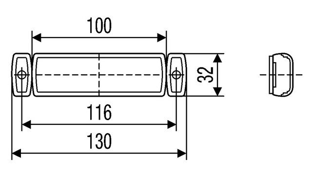 Hella 2TM 008 645-061 LED REAR MARKER Light (Fly Lead) 24V