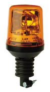 LAP Electrical LAP Range R65 ROTATOR Amber Flexi DIN Pole Beacon 12V [LAP271A]