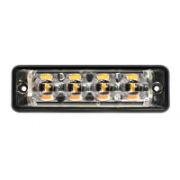 LED Autolamps SSLED 4-LED Super-Slim Directional Warning Lamp - Amber - SSLED4DVA