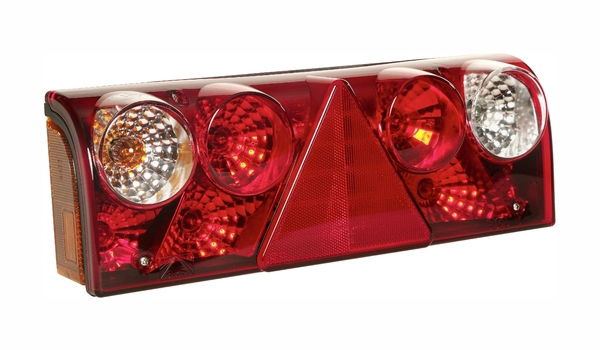 Aspoeck EUROPOINT II Rear Combination Trailer Light | 426mm | 24V | 7-Pin ASS2 + 2-Pin ASS2 | Left | 5 Function - [25-6200-501]