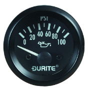 Durite Oil Pressure Gauge (90° Sweep Dial)