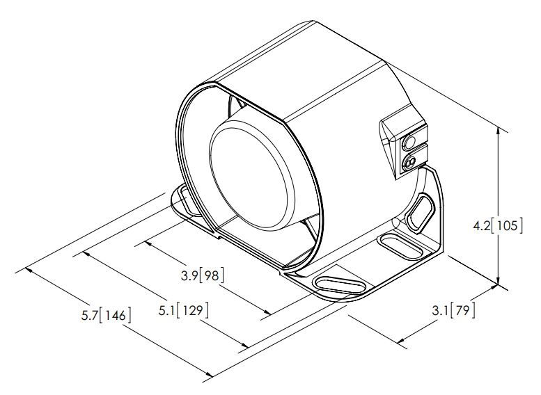 ECCO 917N-001 TONAL REVERSE Alarm SELF ADJUSTING 87-112dB(A) (Fly Lead) R10 12/24V